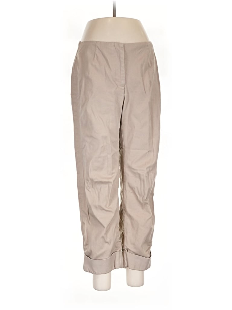 Pre-owned Lands' End Khaki Pant In Tan