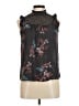 Lily White Black Sleeveless Blouse Size M - photo 1