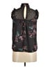 Lily White Black Sleeveless Blouse Size M - photo 2