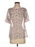 ModCloth 100% Polyester Floral Ivory Short Sleeve T-Shirt Size M - photo 1