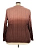 Overdrive Burgundy Long Sleeve Blouse Size 26 - photo 2