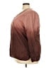 Overdrive Burgundy Long Sleeve Blouse Size 26 - photo 5