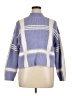 Ann Taylor Checkered-gingham Blue Pullover Sweater Size XL - photo 1
