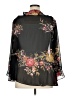 Elle 100% Polyester Black 3/4 Sleeve Blouse Size 1X - photo 2