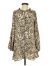 Buddy Love 100% Polyester Animal Print Tan Casual Dress Size S - photo 1