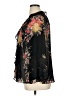 Elle 100% Polyester Black 3/4 Sleeve Blouse Size 1X - photo 5