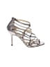 Jimmy Choo Metallic Silver snakeskin embossed sandals Size EU 36 1/2 - photo 1