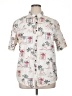 Assorted Brands 100% Cotton Tropical Ivory Short Sleeve Button-Down Shirt Size XL - photo 1