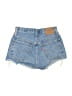 Levi's 100% Cotton Blue Denim Shorts Size 24 waist - photo 2