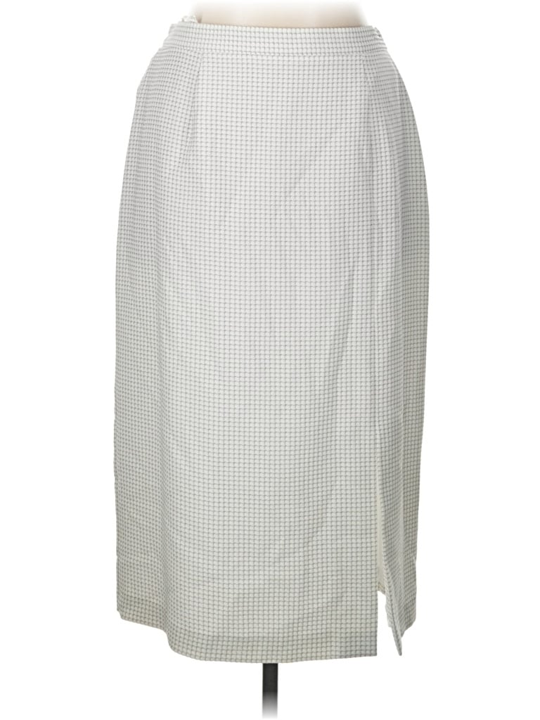 Pre-owned Sag Harbor Formal Skirt In Silver