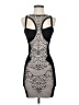 Bebe Graphic Black Cocktail Dress Size S - photo 1