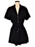Zara 100% Cotton Solid Black Romper Size M - photo 1