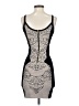 Bebe Graphic Black Cocktail Dress Size S - photo 2