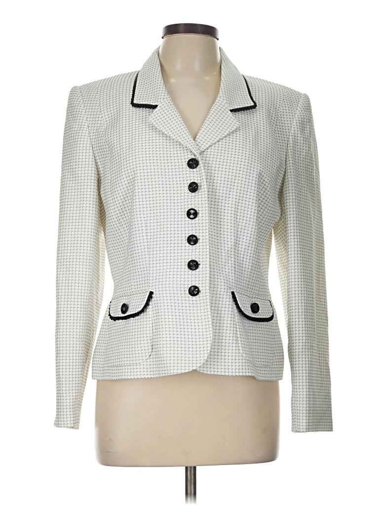 Pre-owned Sag Harbor Blazer Jacket In Ivory
