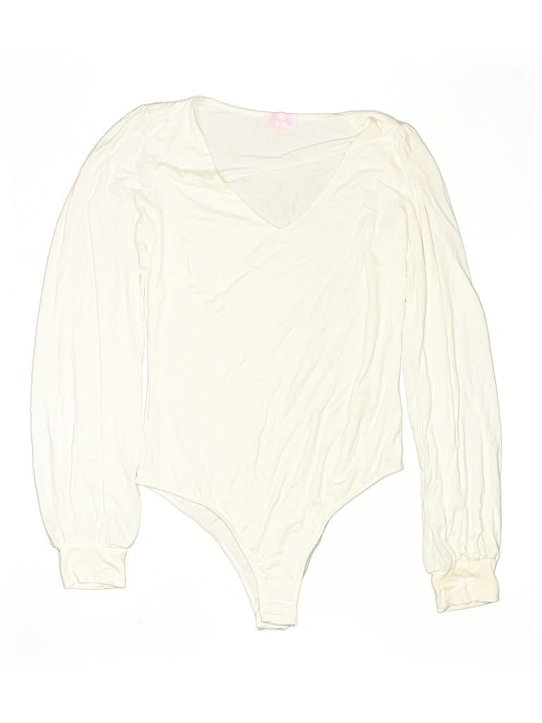 Pre-owned Pink Lily Bodysuit In Ivory