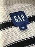 Gap 100% Cotton Stripes Ivory Pullover Sweater Size XL - photo 7