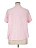 Unbranded 100% Polyester Pink Short Sleeve Blouse Size 1XL - photo 2