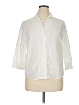 Alfred Dunner 3/4 Sleeve Button-Down Shirt (view 1)