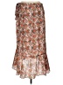 Max Studio 100% Polyester Paisley Orange Casual Skirt Size L (estimated) - photo 2