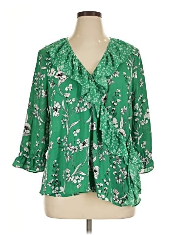 Cato 3/4 Sleeve Blouse (view 1)