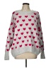 CeCe Hearts Gray Pullover Sweater Size L - photo 1