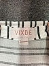 Vixbe 100% Rayon Stripes Silver 3/4 Sleeve Blouse Size M - photo 7