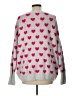 CeCe Hearts Gray Pullover Sweater Size L - photo 2