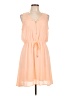 Maurices 100% Polyester Solid Orange Casual Dress Size L - photo 1