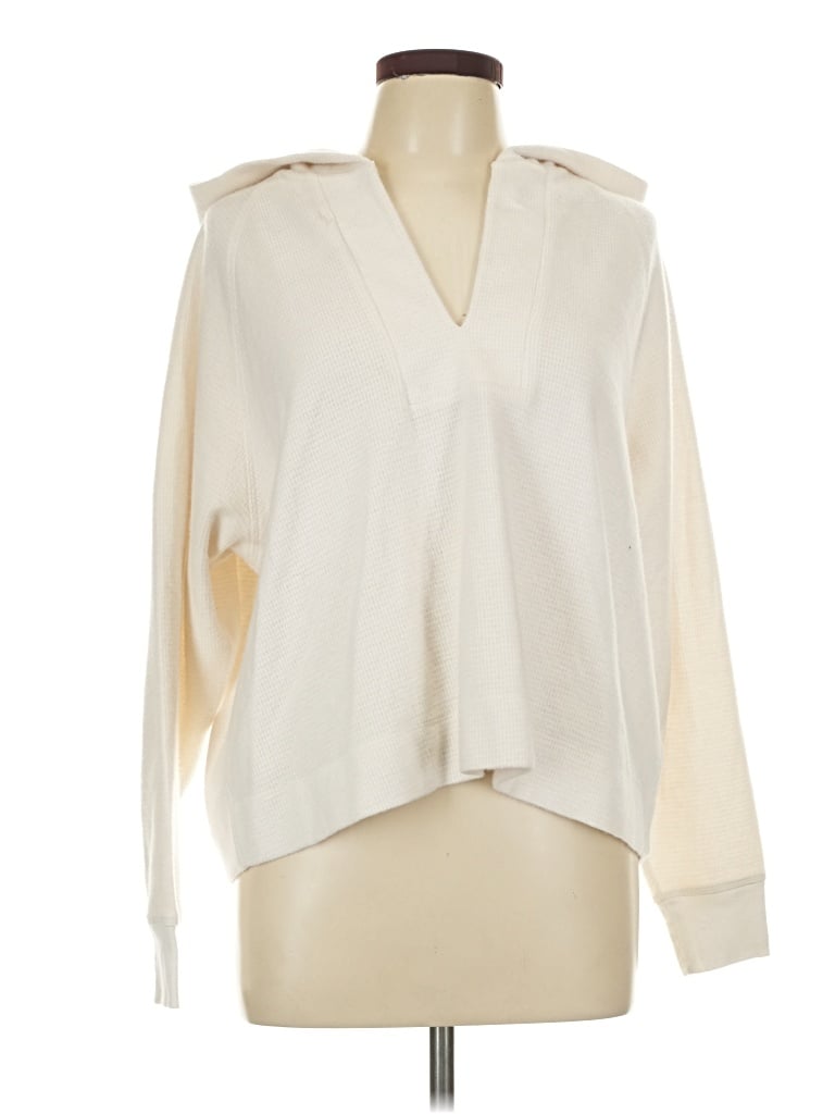 Pre-owned James Perse Cardigan Sweater In Ivory