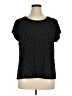 Massini Polka Dots Black Short Sleeve T-Shirt Size 1X - photo 1