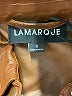 Lamarque 100% Leather Brown 3/4 Sleeve Button-Down Shirt Size S - photo 7