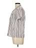 Assorted Brands Stripes Ivory Short Sleeve Blouse Size 12 - photo 5