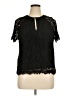 J.Crew Black Short Sleeve Blouse Size XL - photo 1