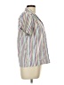Assorted Brands Stripes Ivory Short Sleeve Blouse Size 12 - photo 4