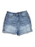 Time and Tru Blue Denim Shorts Size 4 - photo 1