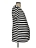 a:glow Stripes Black Short Sleeve Top Size S - photo 4