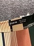 Shein 100% Polyester Stripes Brown Short Sleeve Blouse Size 4 - photo 7
