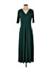 Chaus Solid Green Casual Dress Size M - photo 1