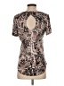 Dex Brown Short Sleeve Top Size M - photo 2