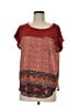 Xhilaration Red Short Sleeve Blouse Size M - photo 1