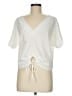 Zara Ivory Short Sleeve Blouse Size M - photo 1