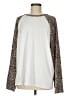 Shein Animal Print Ivory Long Sleeve T-Shirt Size 6 - photo 1
