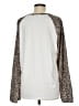 Shein Animal Print Ivory Long Sleeve T-Shirt Size 6 - photo 2