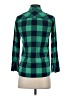 J.Crew Plaid Green 3/4 Sleeve Button-Down Shirt Size 00 (petite) - photo 2