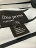 Free Press 100% Polyester Stripes Ivory Long Sleeve Blouse Size XS - photo 7