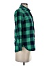 J.Crew Plaid Green 3/4 Sleeve Button-Down Shirt Size 00 (petite) - photo 4