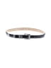 Barse 100% Leather Silver Leather Belt Size S - photo 1
