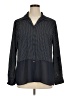Van Heusen Polka Dots Black Long Sleeve Blouse Size XL - photo 1