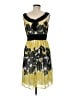 Cato Graphic Yellow Cocktail Dress Size 6 - photo 2