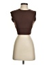 Meshki Brown Short Sleeve Top Size XS - photo 1